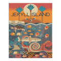 Jekyll Island, Georgia, Textured Geometric (1000 Piece Puzzle, Size 19x27, Challenging Jigsaw Puzzle for Adults and Family, Made in USA)