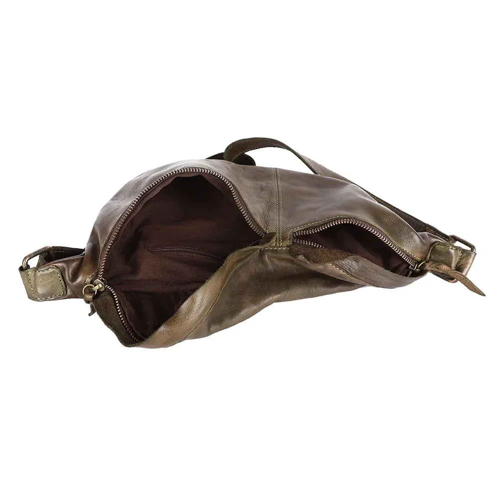 NM Never Mind Nmbgm150C Fanny Pack Vintage Handmade Genuine Cowhide Leather Women Bag Western Handbag Purse