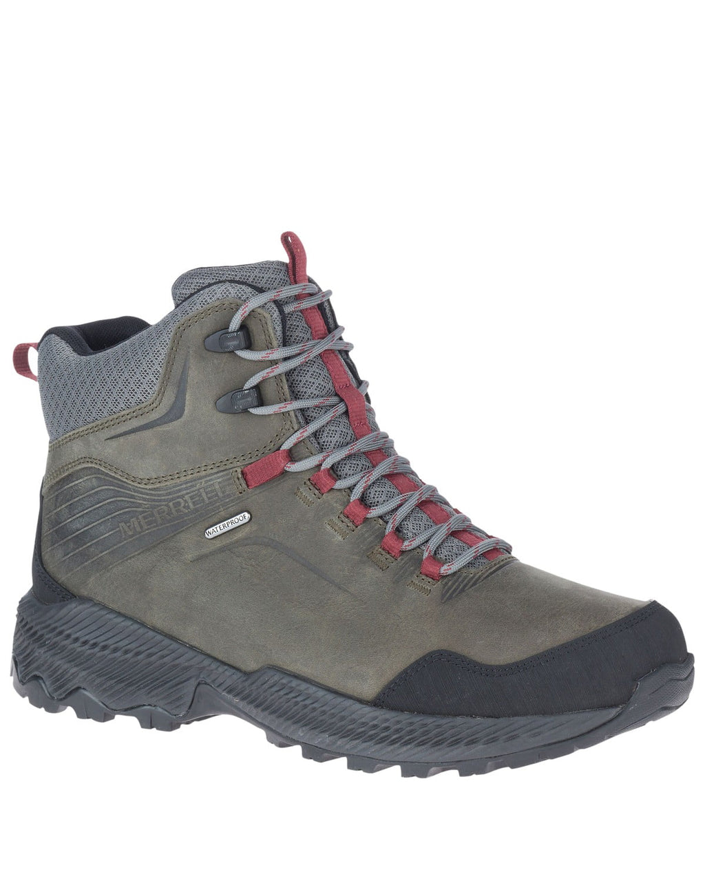 Merrell Men's Forestbound Waterproof Hiking Boot Soft Toe Grey 13 D(M) US