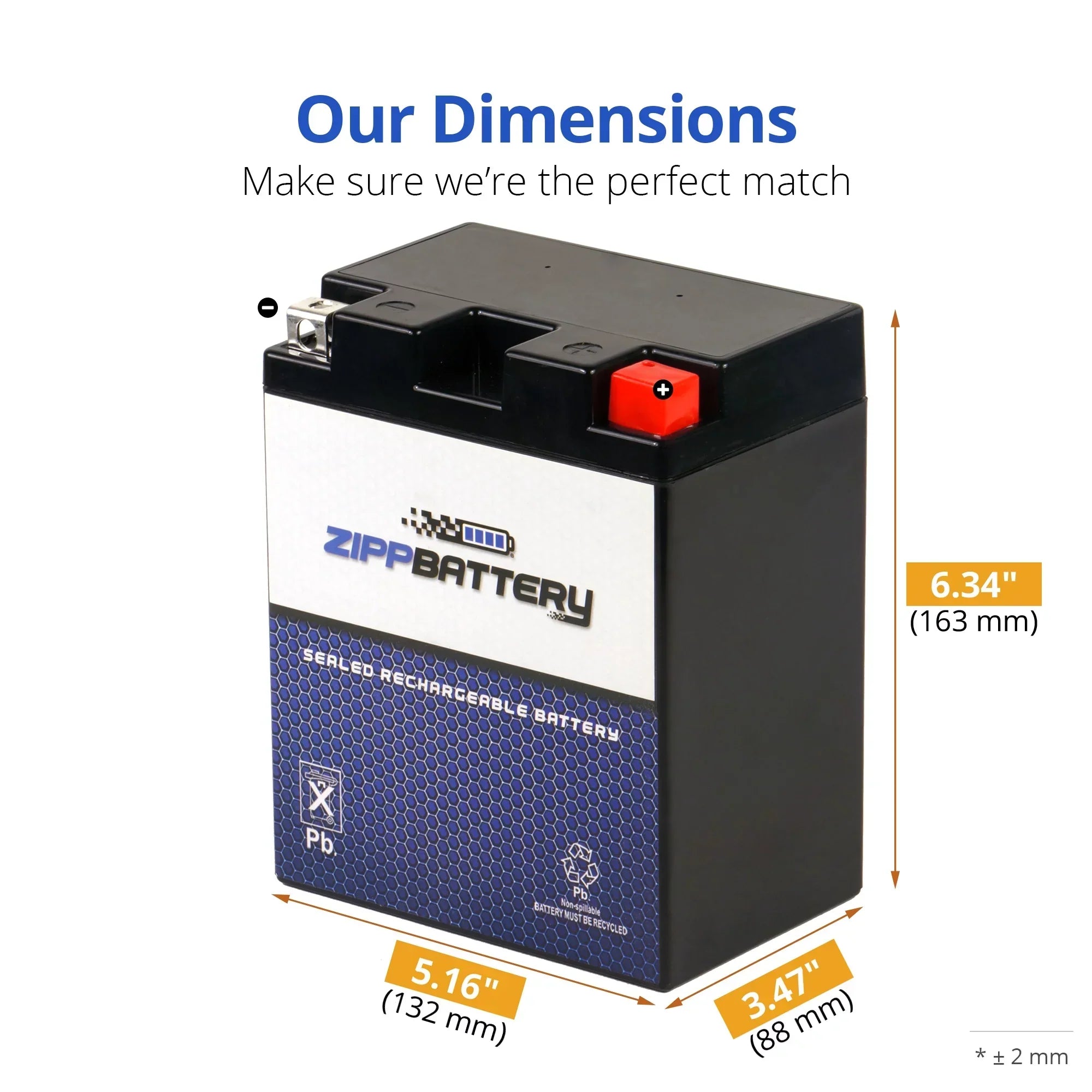 Zipp Battery YTX14AHL-BS (14AHL-BS 12 Volt,12 Ah, 210 CCA) Motorcycle Battery for Suzuki 750cc Gsx-r750 1990