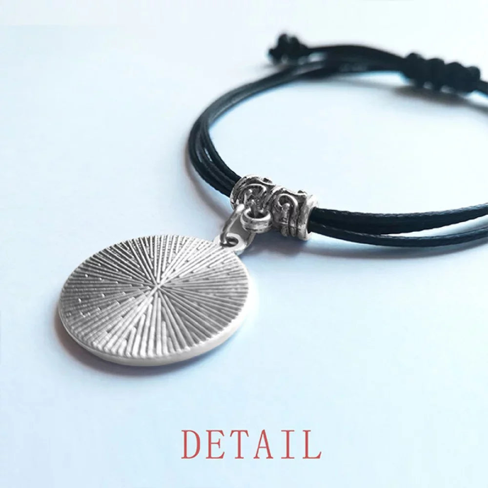 cup red white ice bracelet leather rope wristband black jewelry
