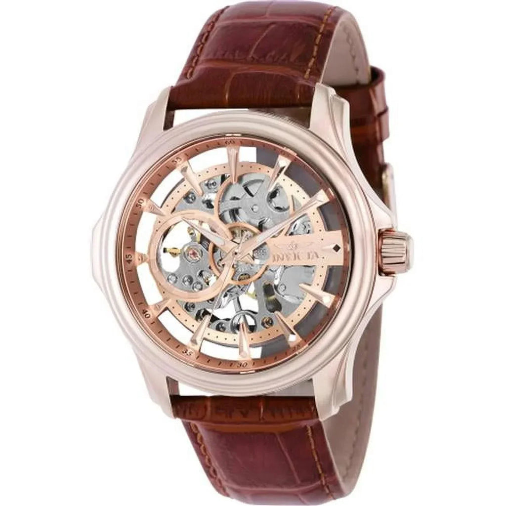 Invicta 37950 Vintage Mechanical 3 Hand Rose Gold Dial Men Watch