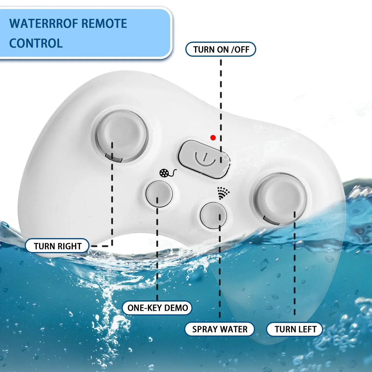 Ant Class Remote Control Whale Toys, RC Shark Spray Water Boat Toy for Boys Girls, Swimming Pool Toys, RC Boat for Kids, Diving Toys for Pool