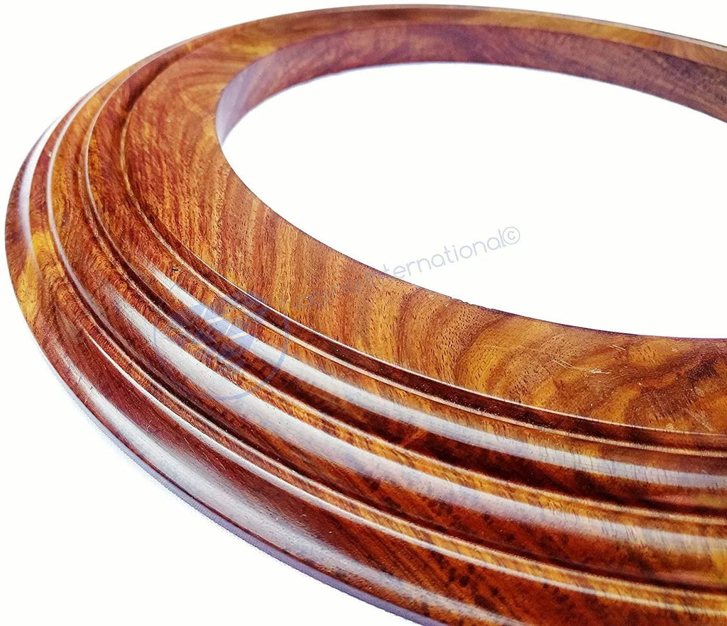 Nagina International Polished Handcrafted Wooden Base | Solid Hardwood Frame (16 Inches)