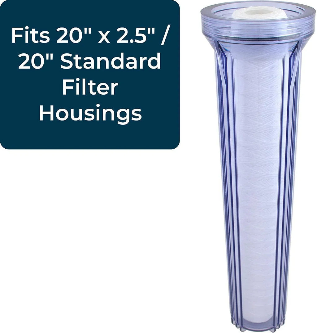 SpiroPure SP-CW50-20 20x2.5 50 Micron String-Wound Polypropylene Sediment Water Filter Cartridge SWC-25-2050 (Case of 20)
