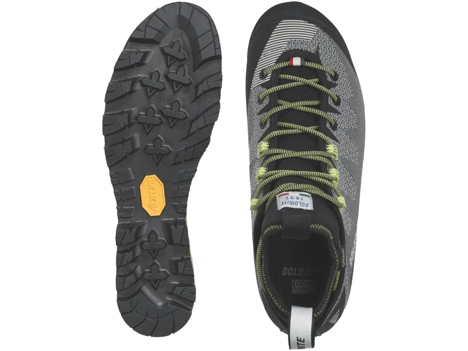 Dolomite Veloce GTX Shoes - Mens, Pewter Grey/Green Shoot, 10.5M/11.5W, 26952311