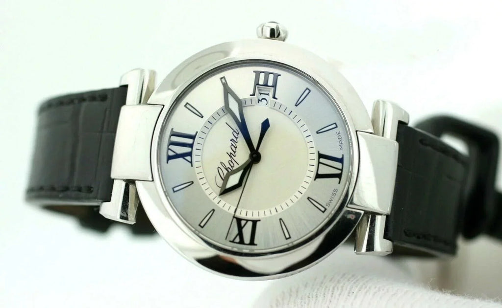 Chopard 8532 ImperialE 36mm Black Leather Steel Swiss Quartz Women's Watch W/B/P