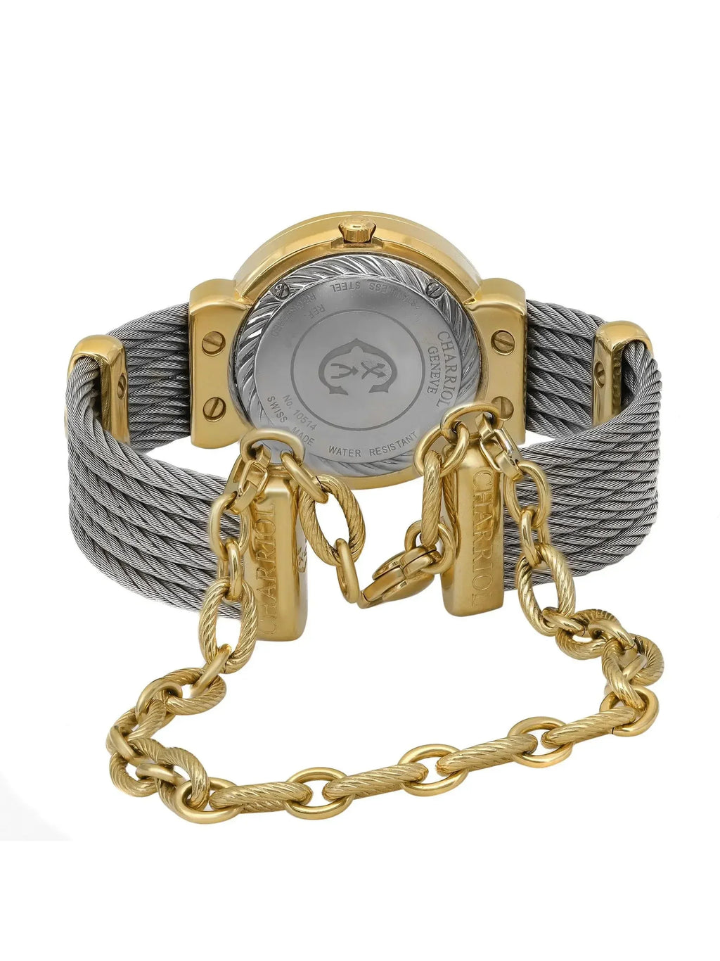 New Charriol St Tropez MOP Diamonds Steel Quartz Ladies Watch ST30YD.560.009