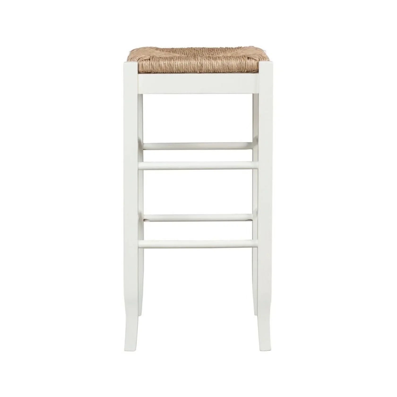 29" SQ Rush Stool, White