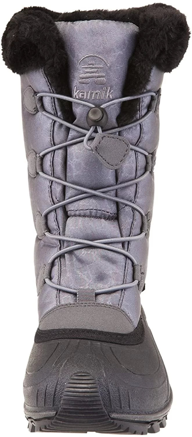 Kamik Women's Momentum Snow Boot, Charcoal/Grey, 10 M