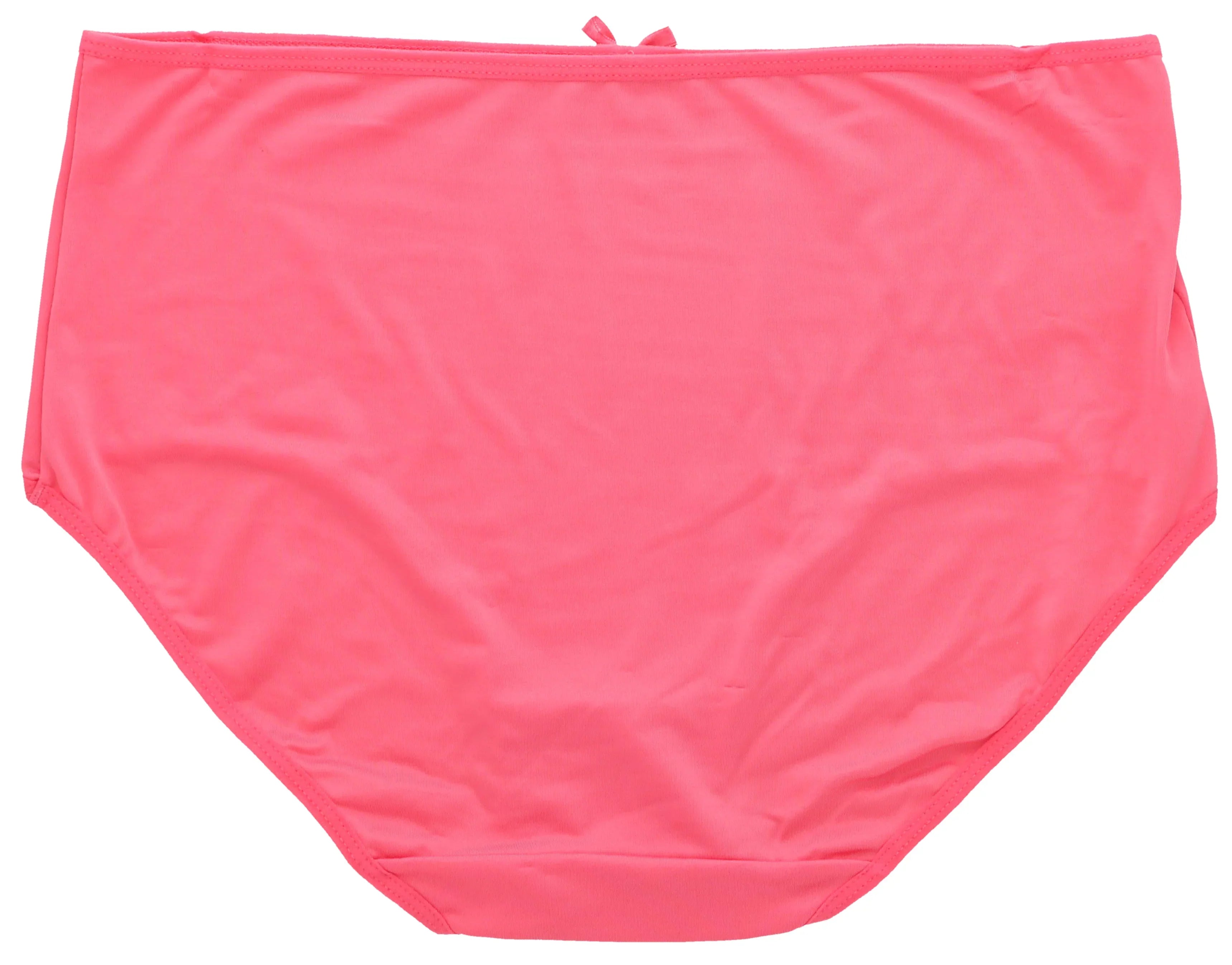 Delta Burke Intimates Women's Plus Size Sexy Classic High Rise Brief Panties (5Pr) (X-Large, Hot Pink Black Florals)