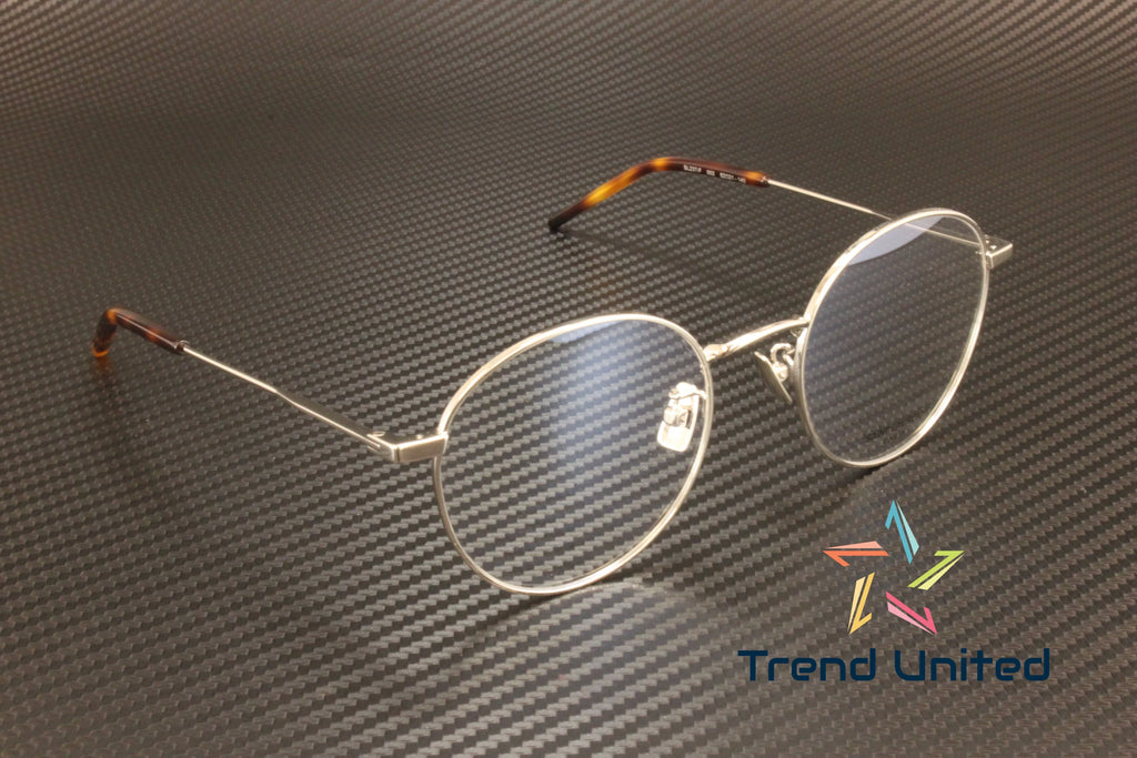 SAINT LAURENT SL 237 F 002 Round Oval Panthos Metal Silver 52mm Mens Eyeglasses