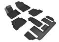 3D MAXpider KAGU Floor Mat (BLACK) compatible with MAZDA CX-9 2016-2023 - Full Set