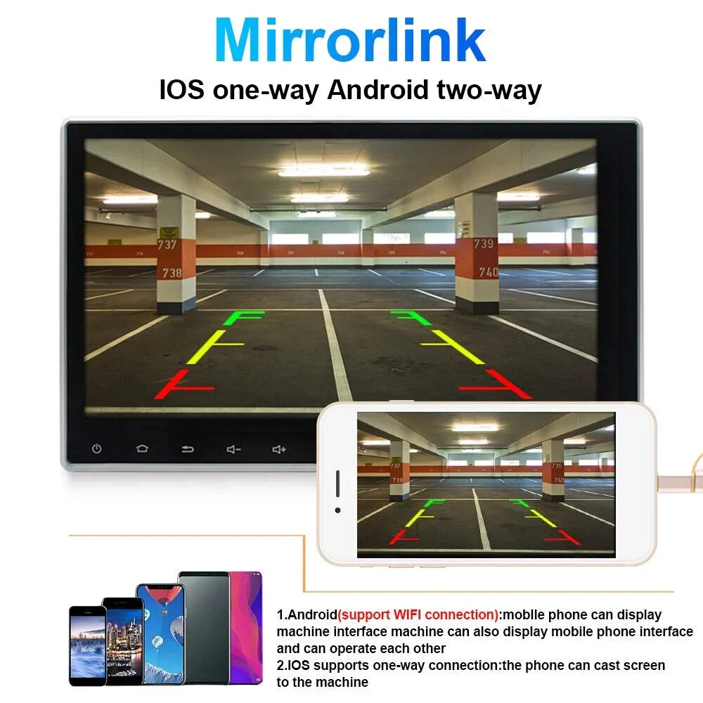 Paddsun  10 Inch On-Board Android 9.1 GPS Wifi Dual Din Touch Screen Player Navigation