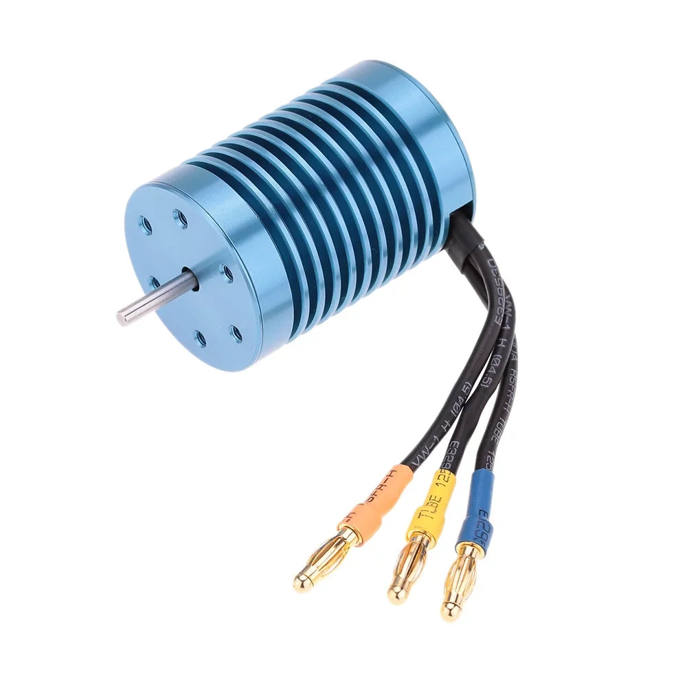 GeevorksMotor and ESC, Off-road Car 4370kv 4p Motor 1/10Off-road 45a Esc Speed Motor With 45a 3650 4370kv 4p 45a Speed 3650 Speed Ler 1/10 Qinquan Rookin Huiop 45a Speed