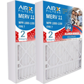 16x25x5 Air Filter MERV 11 Comparable to MPR 1000, MPR 1200 & FPR 7 Compatible with Skuttle #000-0448-001 DB-25-16 Premium USA Made 16x25x5 Furnace Filter 2 Pack by AIRX FILTERS WICKED CLEAN AIR.