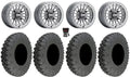 MetalFX Delta Bdlk CC 15" Wheels Gm 33" Race Soft Tires Can-Am Maverick X3 / Honda Pioneer 1000 / Talon