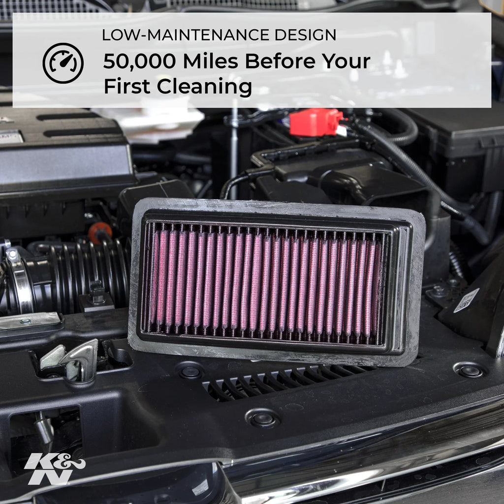 K&N Engine Air Filter: High Performance, Premium, Washable, Replacement Filter: 2004-2019 Nissan/Chevy/Venucia (NV200, AD, Cube, Evalia, Wingroad, March, Micra, other select models), 33-2375