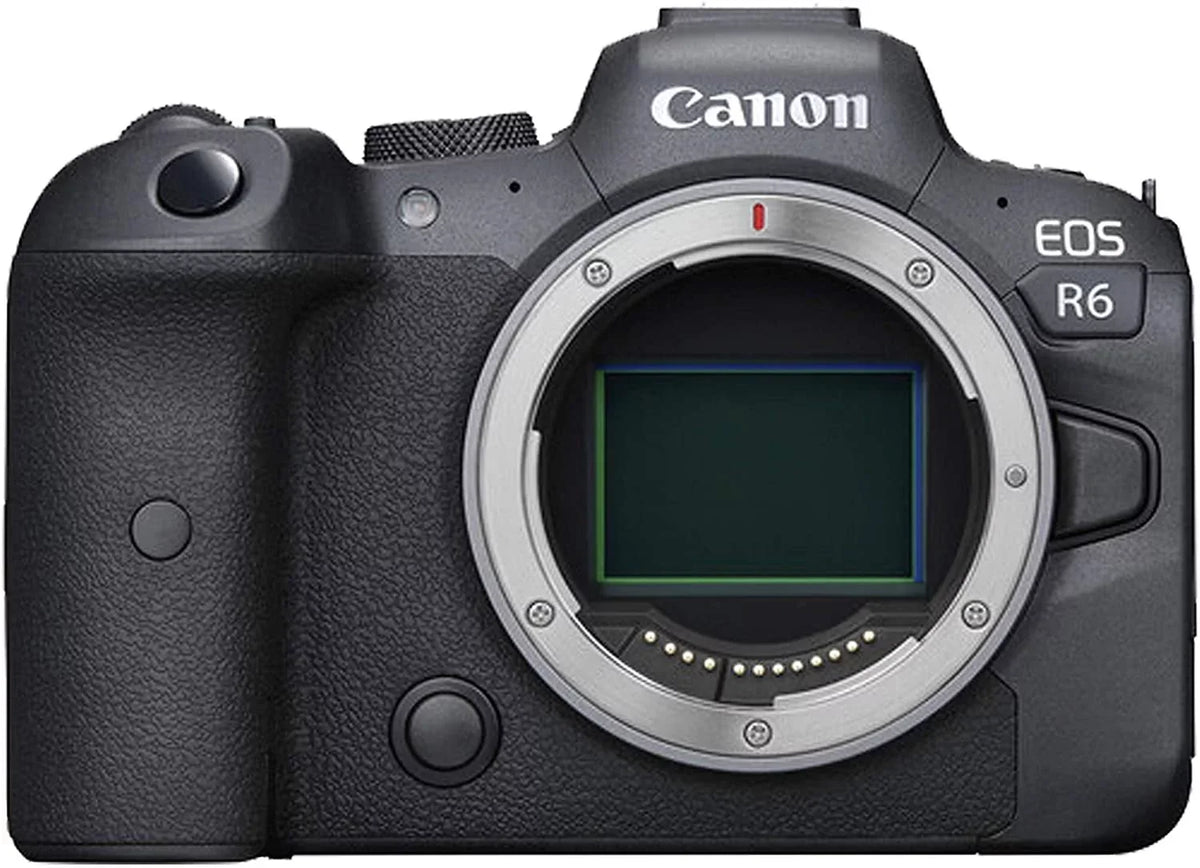 Canon EOS R6 Mirrorless Digital Camera with RF 24-105mm f/4-7.1 STM Lens + 75-300mm F/4-5.6 III Lens + 50mm f/1.8 STM Lens + 128GB Memory + Case + Tripod + Filters 43pc Bundle