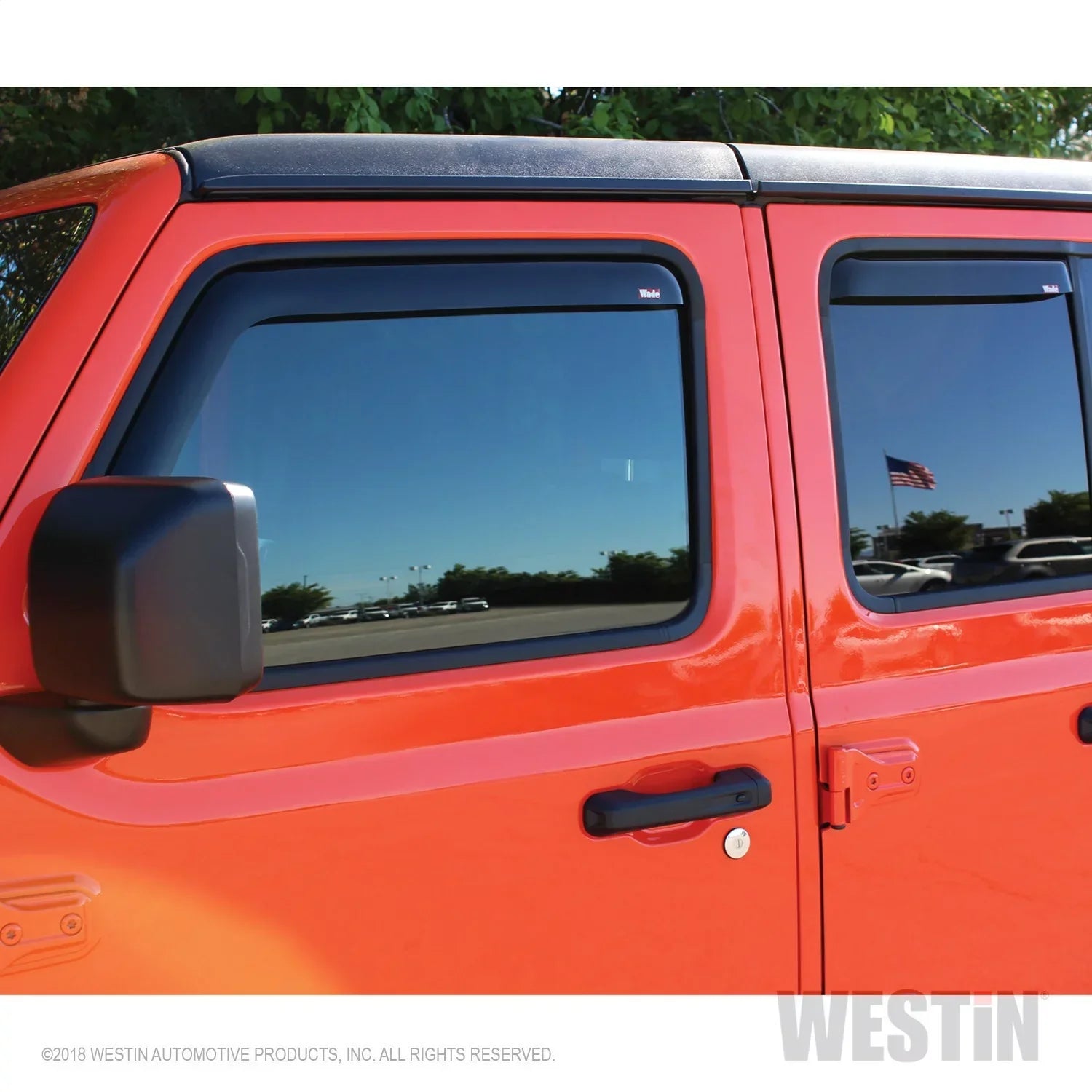 Westin 72-51499 In-Channel Wind Deflector Fits 18-23 Wrangler (JL) Fits select: 2021 JEEP WRANGLER UNLIMITED SPORT, 2018-2019 JEEP WRANGLER UNLIMITED SAHARA
