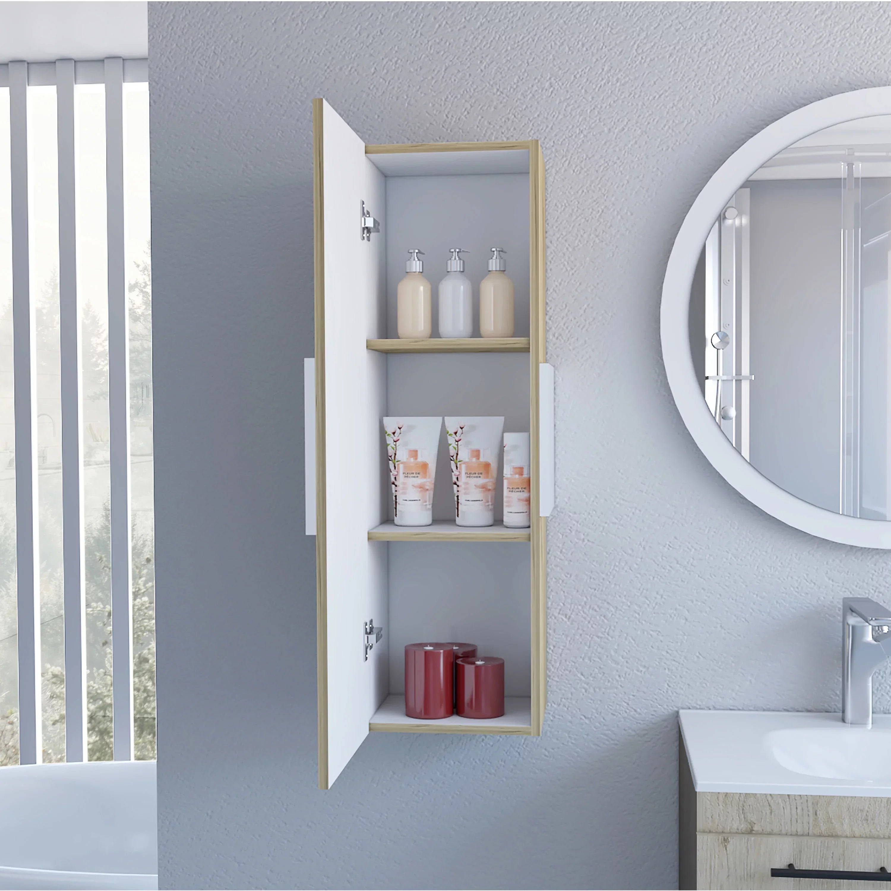 Elegant 3-Shelf Medicine Cabinet | Organize with Style