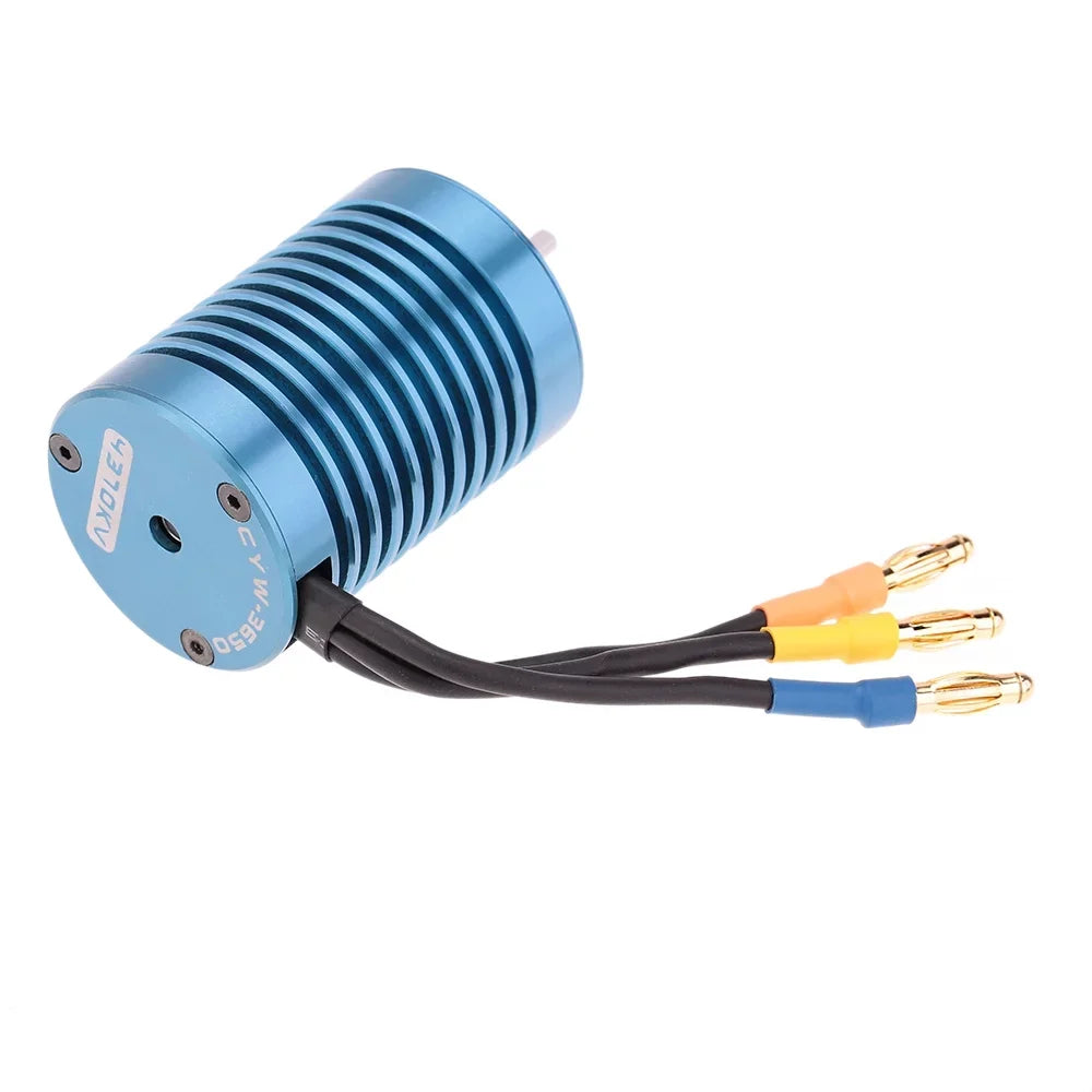 GeevorksMotor and ESC, Off-road Car 4370kv 4p Motor 1/10Off-road 45a Esc Speed Motor With 45a 3650 4370kv 4p 45a Speed 3650 Speed Ler 1/10 Qinquan Rookin Huiop 45a Speed