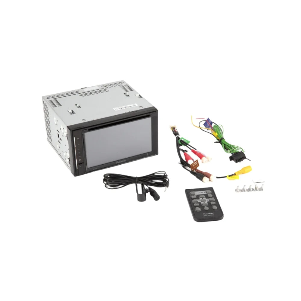 KIT4936 Bundle for 2014-2016 Toyota Corolla W/Grey Dash W/ Pioneer AVH-241EX Double DIN Car Stereo with Bluetooth/Backup Camera/Install Kit/in-Dash DVD/CD AM/FM 6.2" Touchscreen Digital Media Receiver