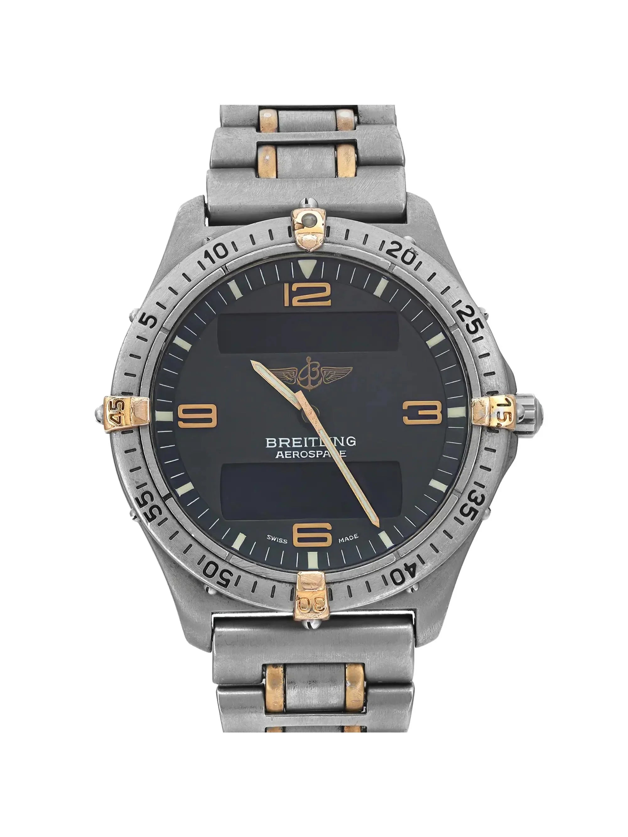 Pre-owned Breitling Aerospace 40mm Titanium Mens Watch F56062 (Good)