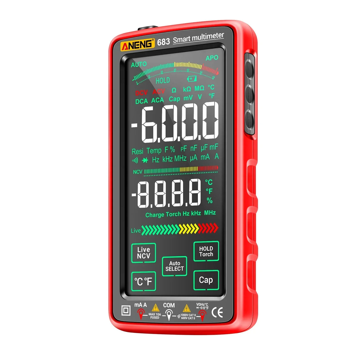 ANENG Multimeters,Screen Smart -burn Smart -burn Universal Meter Va Reverse Ncv Tester With Va Reverse Display 6000 Screen Reverse Display Ncv Universal Meter Va Tester With Current