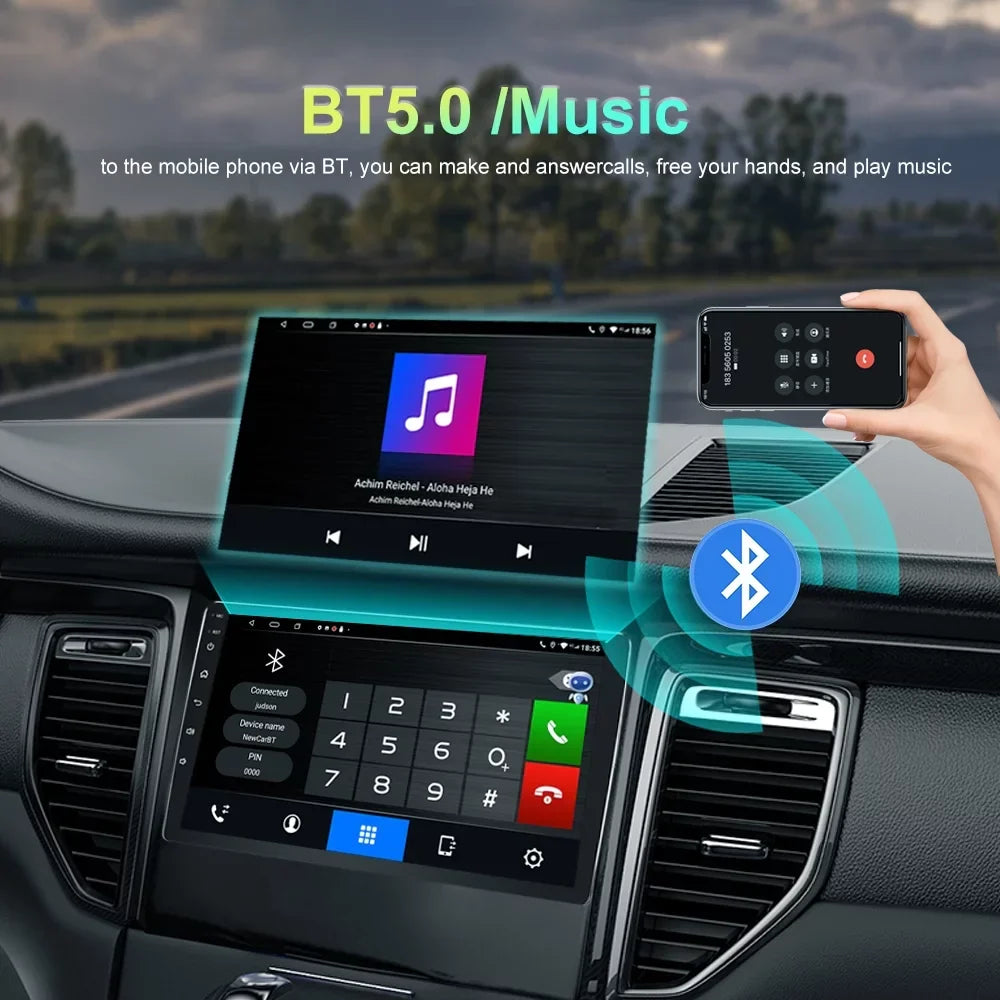 For Toyota RAV4 2013 2014 2015 2016 2017 Android 13 CarPlay Bluetooth 4+64GB  Car Stereo Radio GPS Navigation Player