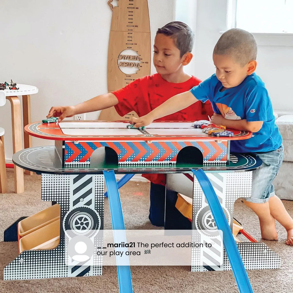 Delta Children Race Track Toy and Activity Play Table for Kids