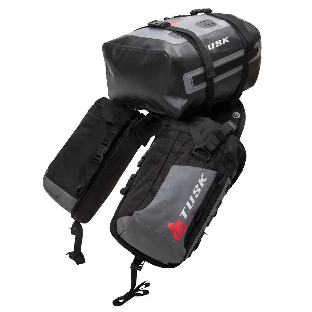 Tusk Excursion Rackless Luggage System w/ Small Dry Duffel Tail Bag for KTM/Husky 690-701 Heat Shield For GASGAS ES 700 2022