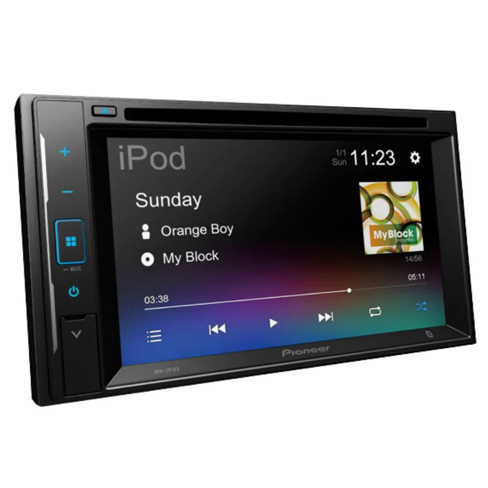 KIT4936 Bundle for 2014-2016 Toyota Corolla W/Grey Dash W/ Pioneer AVH-241EX Double DIN Car Stereo with Bluetooth/Backup Camera/Install Kit/in-Dash DVD/CD AM/FM 6.2" Touchscreen Digital Media Receiver