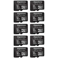 Gigastone 32GB Micro SD Card, FHD Video UHS-I U1 Class 10, for Surveillance, Security, Action Cameras, Drone, Dash Cams, 10 Pack (10x32GB)
