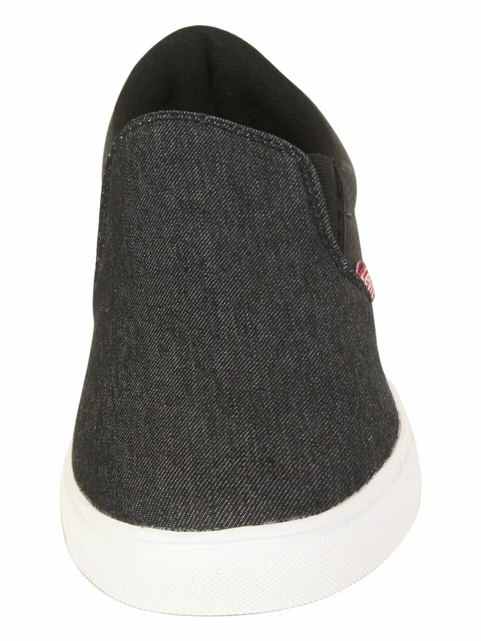 LEVIS JEFFREY 501 SLIP-ON LOW TRAINER SPORT SNEAKERS MEN SHOES BLACK SIZE 11 NEW