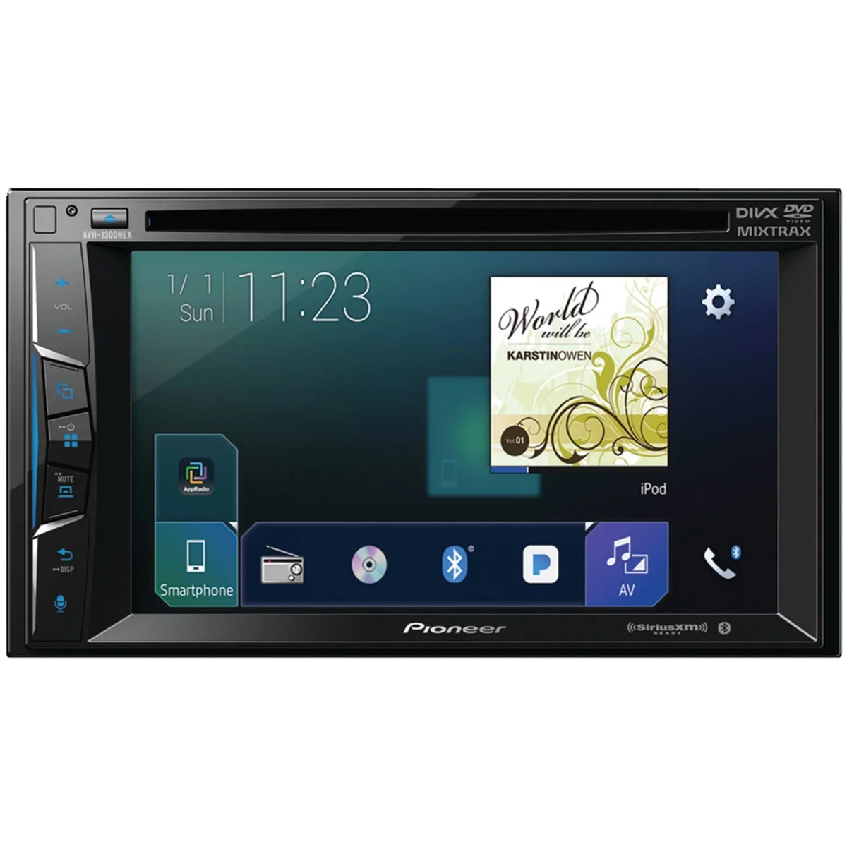 Pioneer AVH-1300NEX 6.2" Double-DIN In-Dash NEX DVD Receiver with Bluetooth, Apple CarPlay, FLAC Audio and SiriusXM Ready