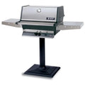 MHP TJK Model Heritage Series Natural Gas Grill with Drop Down Shelves on Patio Base