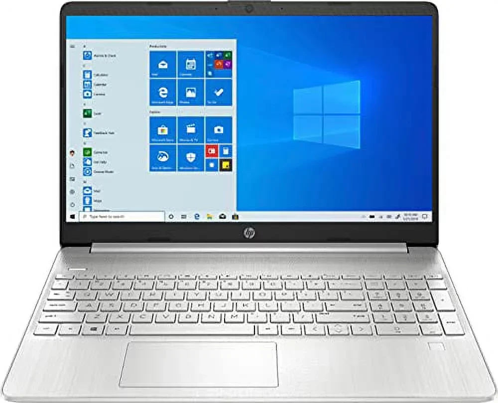 HP 2022 15.6" HD Touchscreen Laptop PC Intel 4-Core i5-1135G7 16GB DDR4 256GB NVMe SSD Iris Xe Graphics Webcam HDMI WiFi AC RJ45 BT USB-C Backlit Keyboard Silver Windows 10 w/RE Accessories
