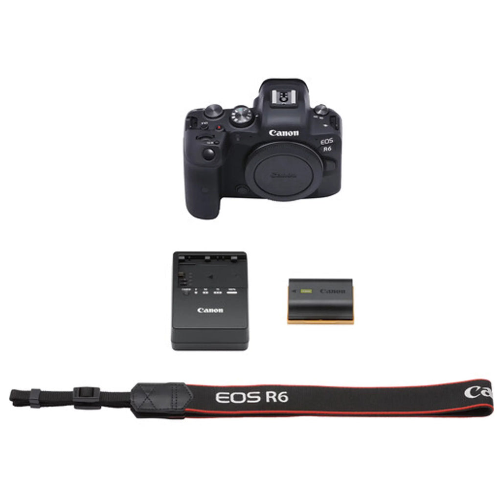 Canon EOS R6 Mirrorless Digital Camera W/ 24-105mm f/4-7.1 Lens+75-300mm F/4-5.6 III Lens+128GB Memory+Case+Filters+Tripod(26pc Bundle)