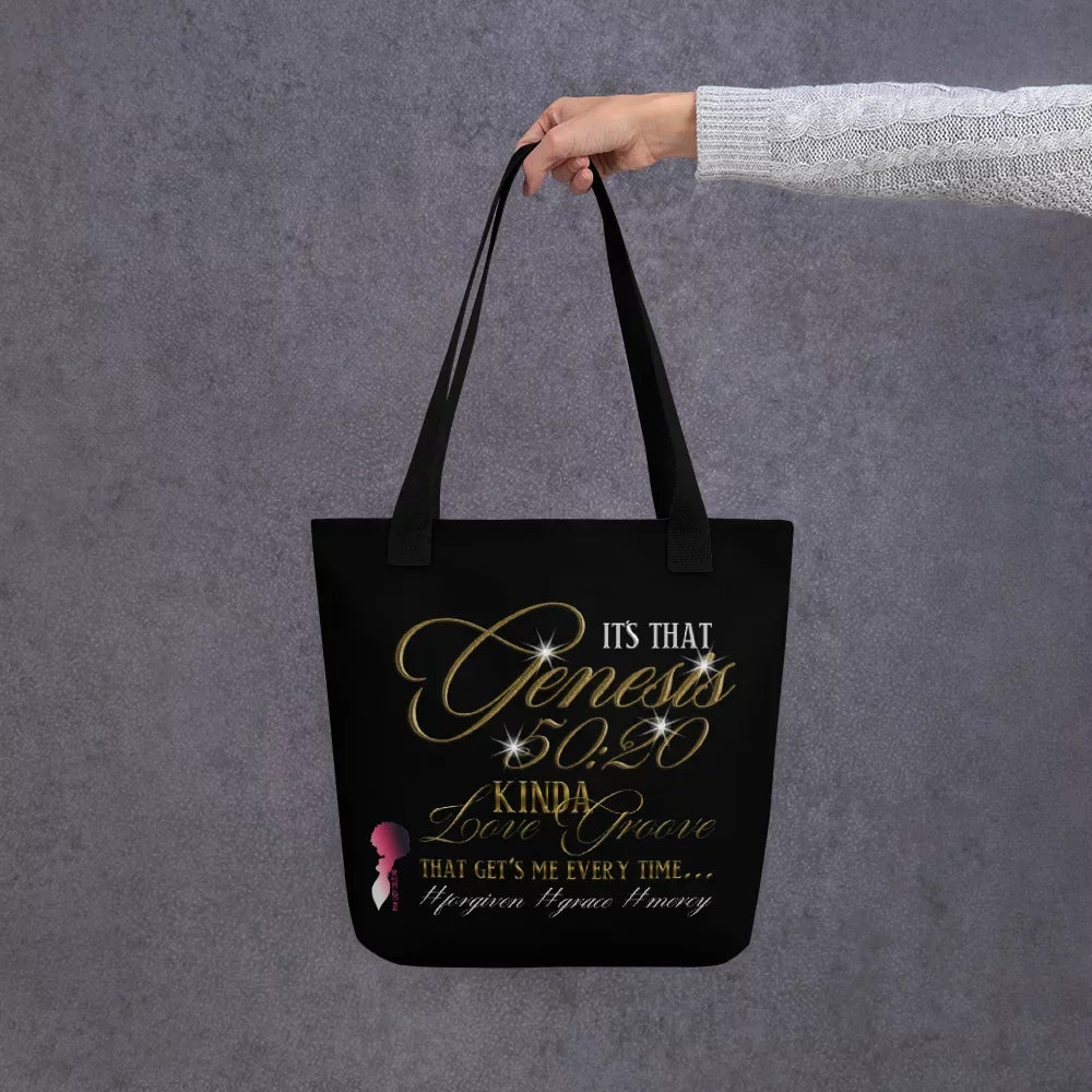 Genesis 50:20 Kinda Love Groove Small Tote Bag