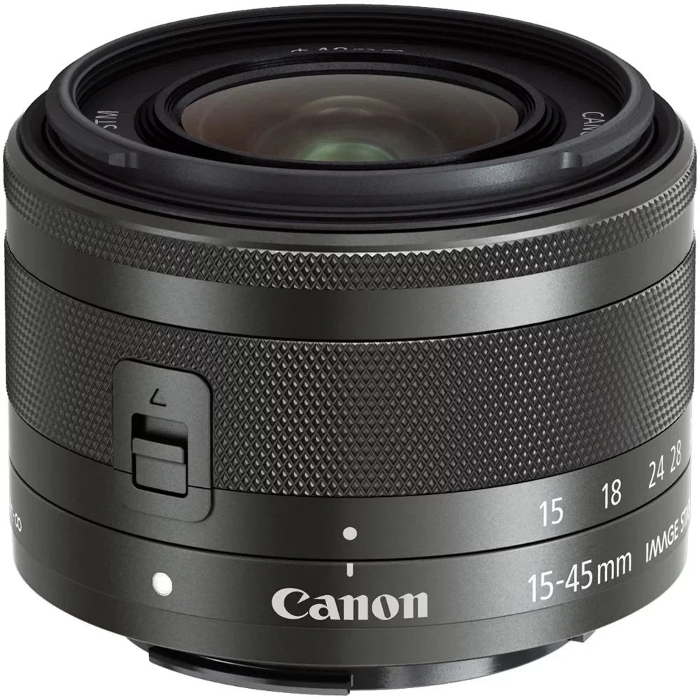 Canon EOS M200 Mirrorless Camera (Black) +15-45mm f/3.5-6.3 IS STM Lens (Graphite) +3 PC Filter +64GB
