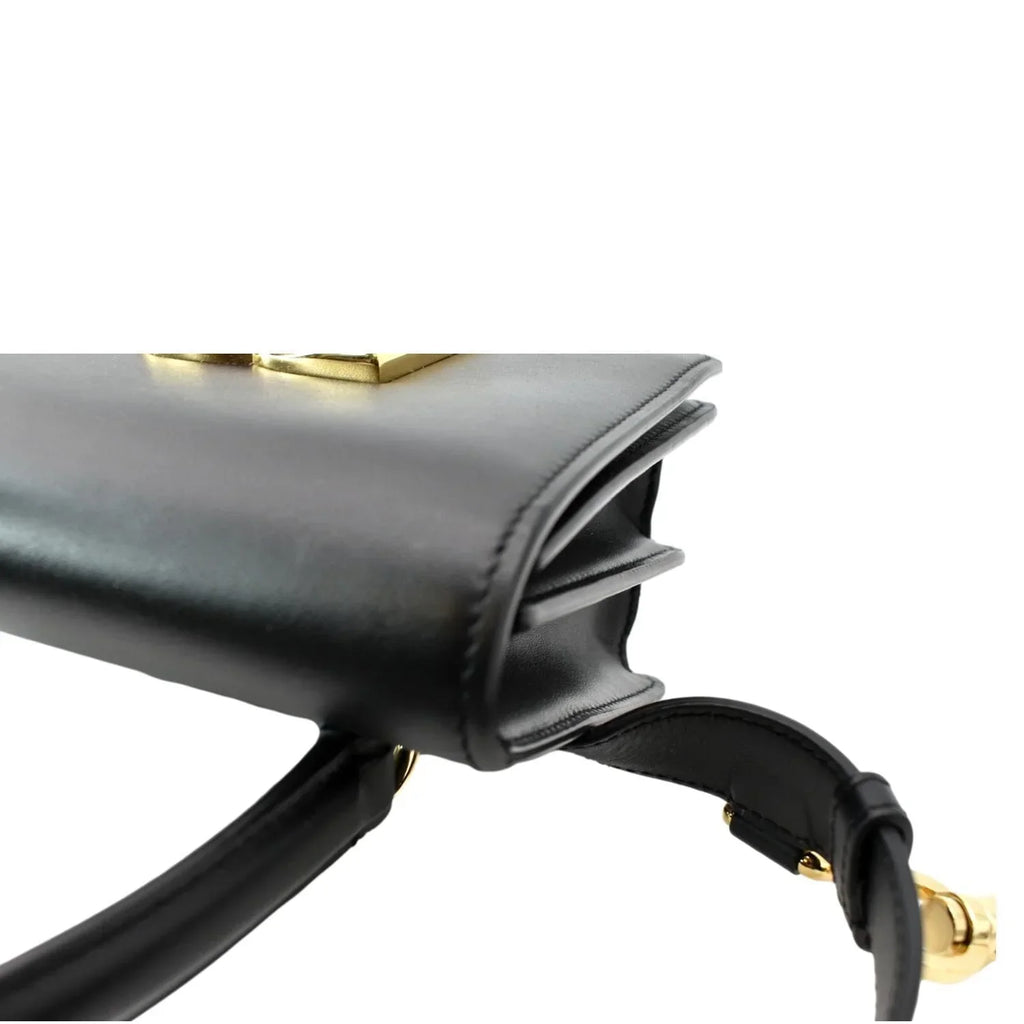 Pre-owned DOLCE & GABBANA Mini Leather Belt Bag Black