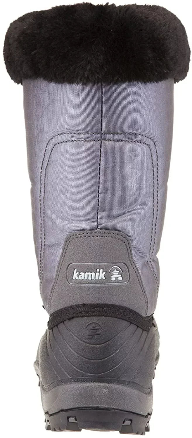 Kamik Women's Momentum Snow Boot, Charcoal/Grey, 10 M