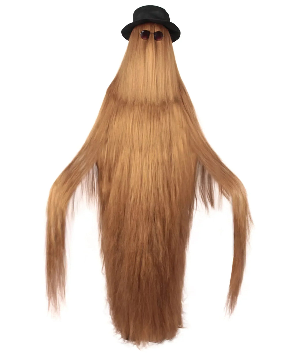 HPO Adult Unisex Cousin Itt Addams Family Dapper Creature Monster Halloween Costume, Synthetic Fiber, Brown