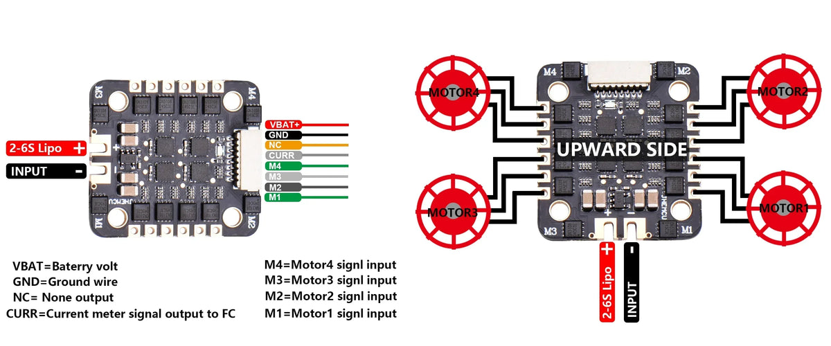 JHEMCU ESC,2-6S 4in1 ESC ESC