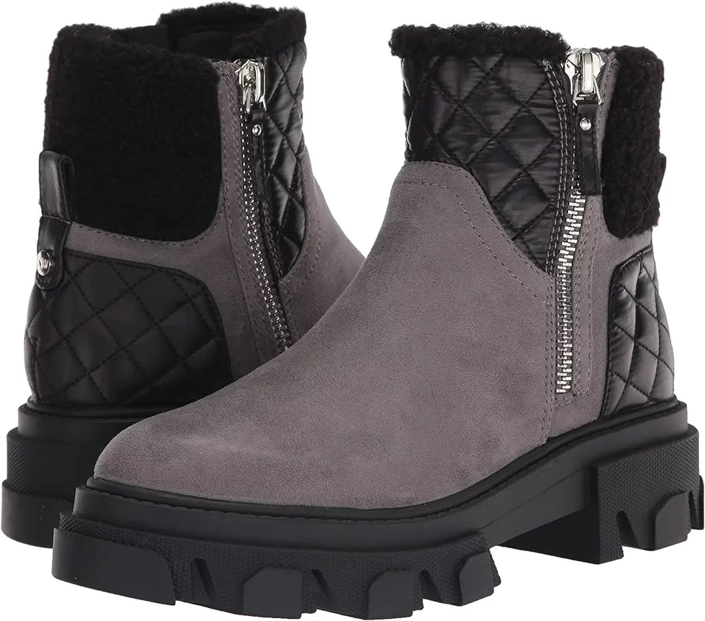 NINE WEST Womens Colbee2 Ankle Boot 8 Grey Suede