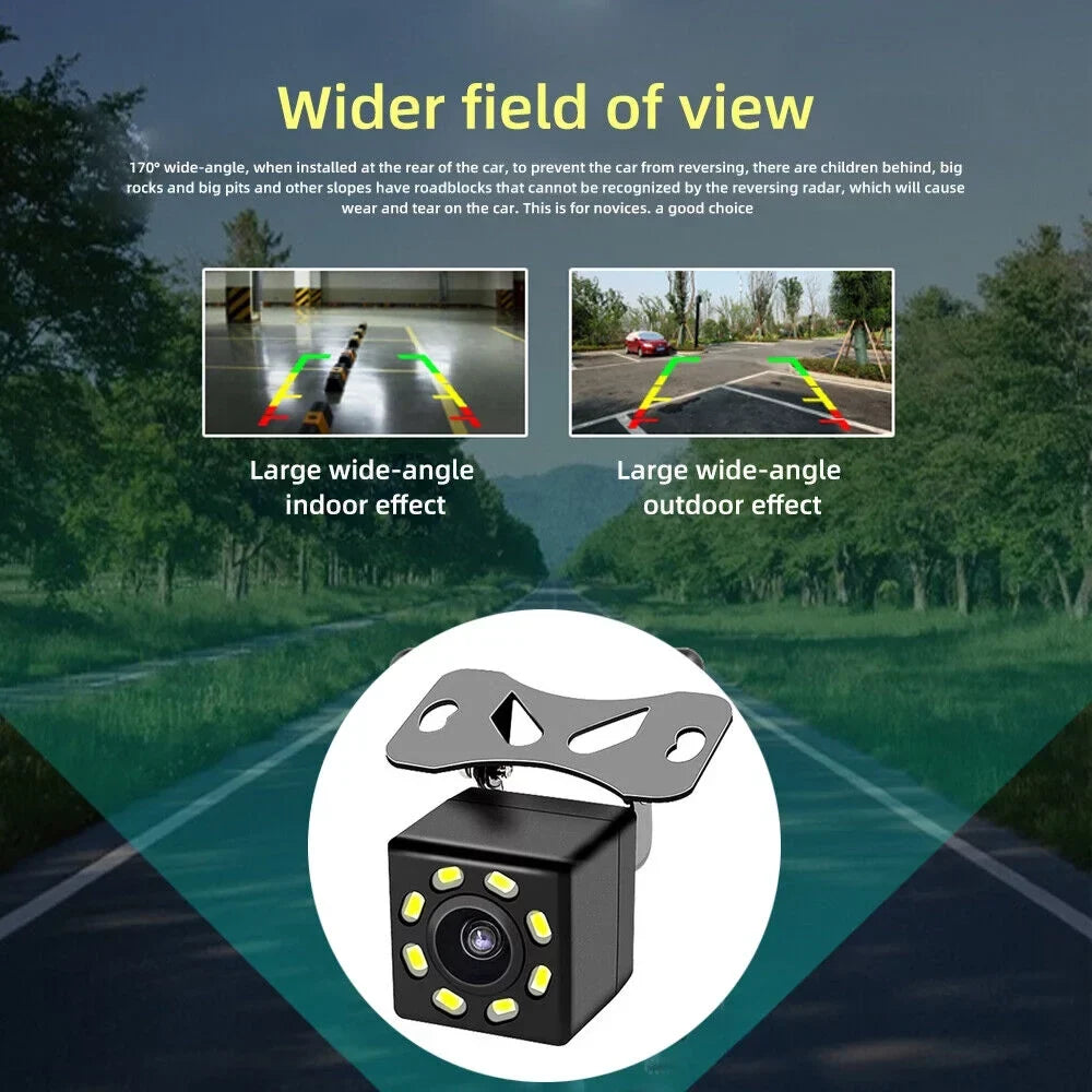 Backup Camera Car Rear View Wireless HD Parking System Night Vision + 5" Monitor