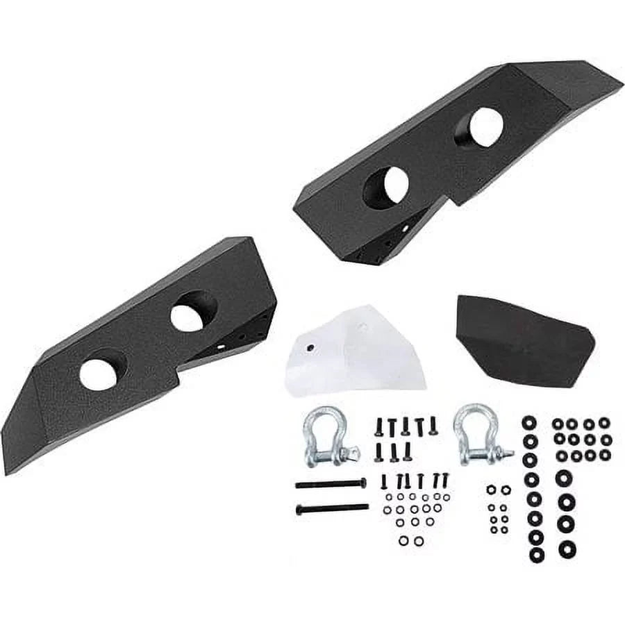 HECASA Front Bumper W/ D-Rings for 2007-2013 Chevy Silverado 1500 Push Bar 3-Piece Modular 2008 2009 2010 2011 2012 2013
