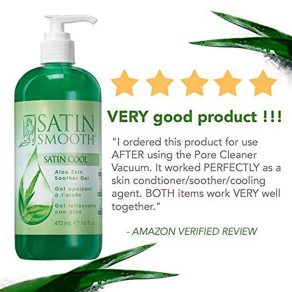 Satin Smooth Satin Cool Aloe Vera Skin Soother Gel, 16 fl oz