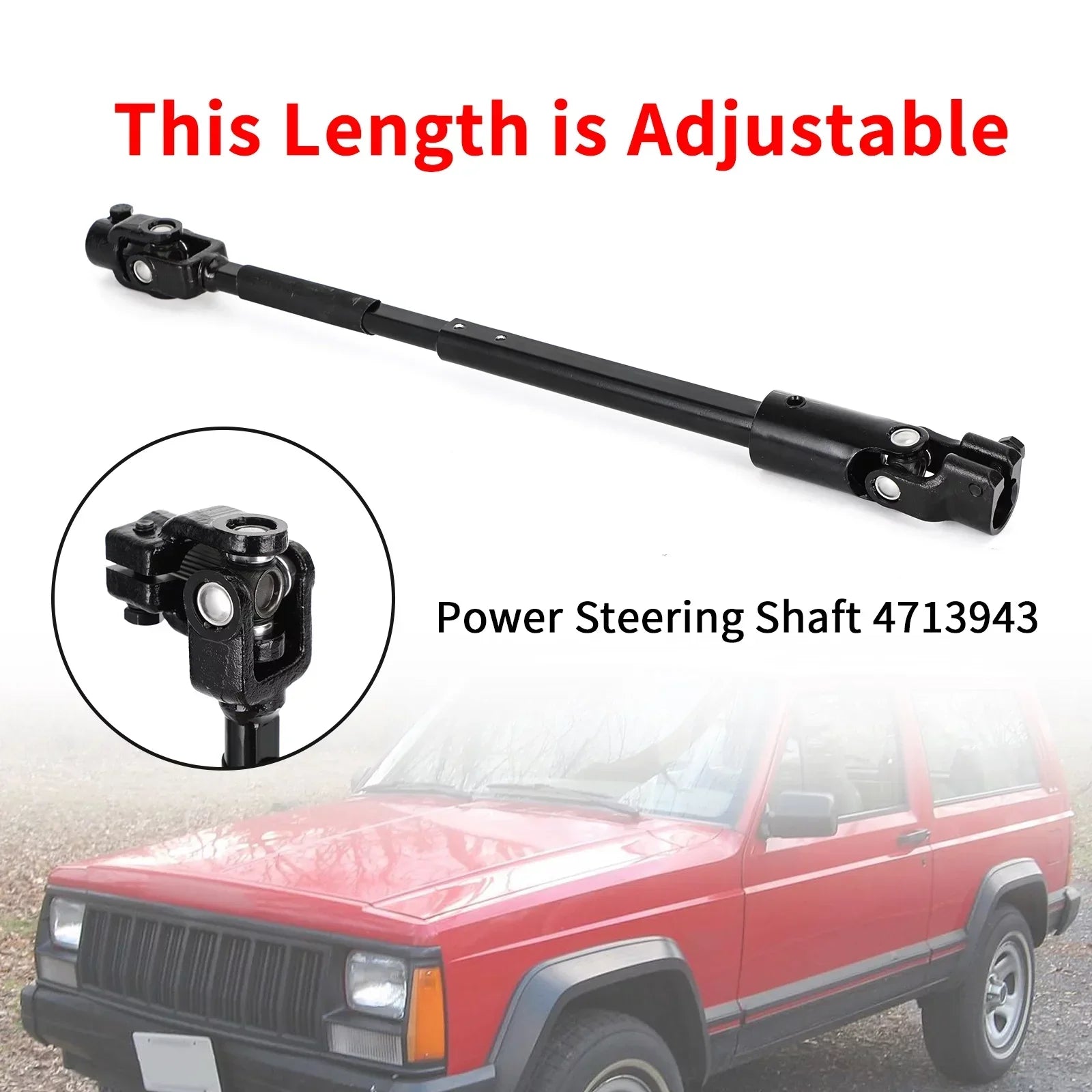 Power Steering Shaft 4713943 JCXJ84 For Jeep Cherokee XJ 1984-1994